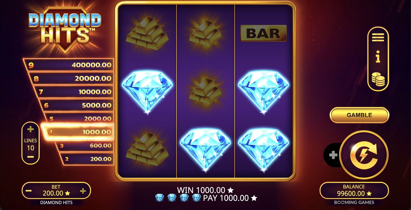 Diamond Hits: image of winning
