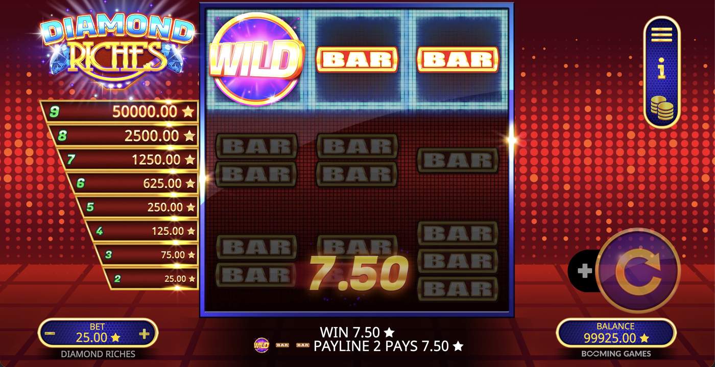Diamond Riches: image of winning