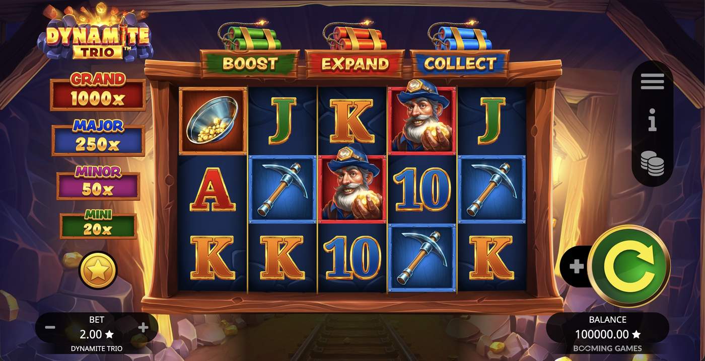 Dynamite Trio: image of main menu