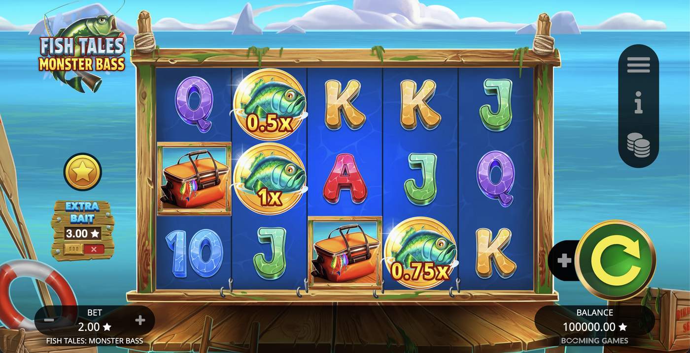 Fish Tales Monster Bass: image of main menu