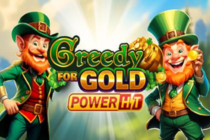Greedy for Gold Power Hit Online Slot Logo