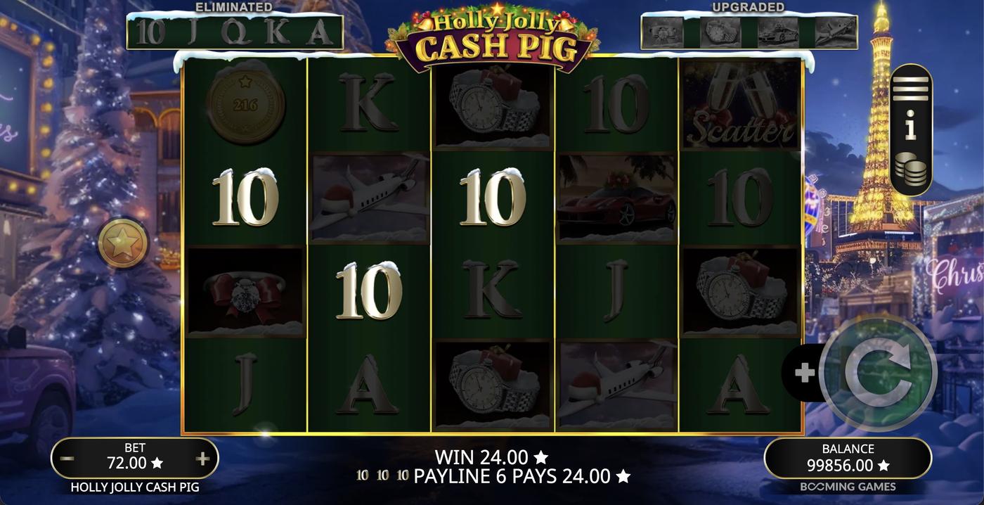 Holly Jolly Cash Pig: image of winning
