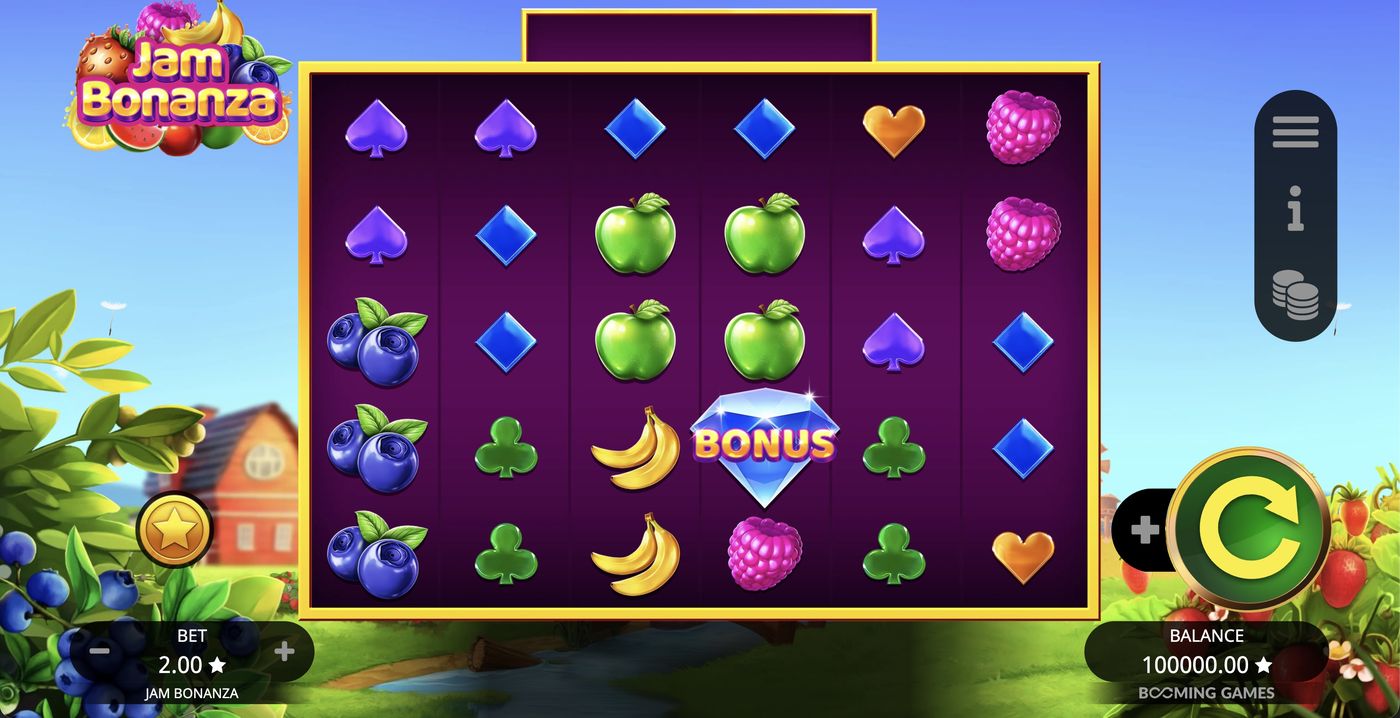 Jam Bonanza: image of main menu