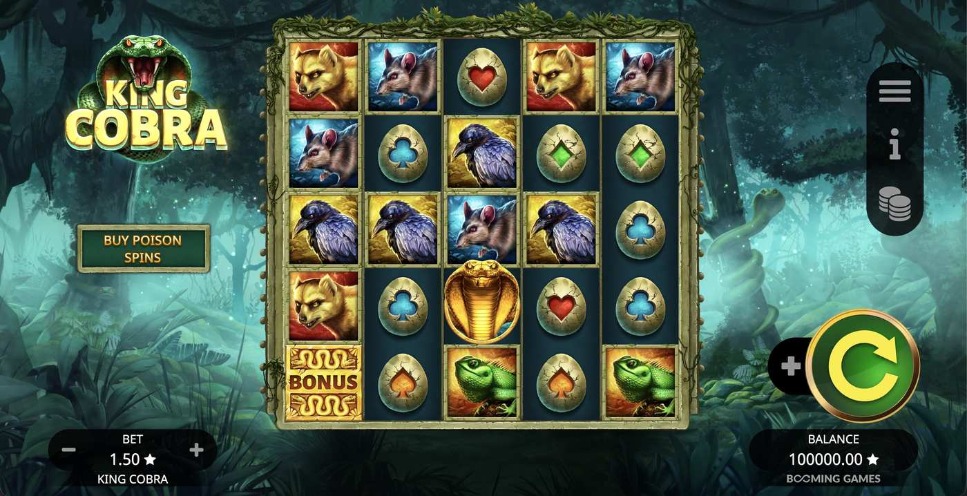 King Cobra: image of main menu