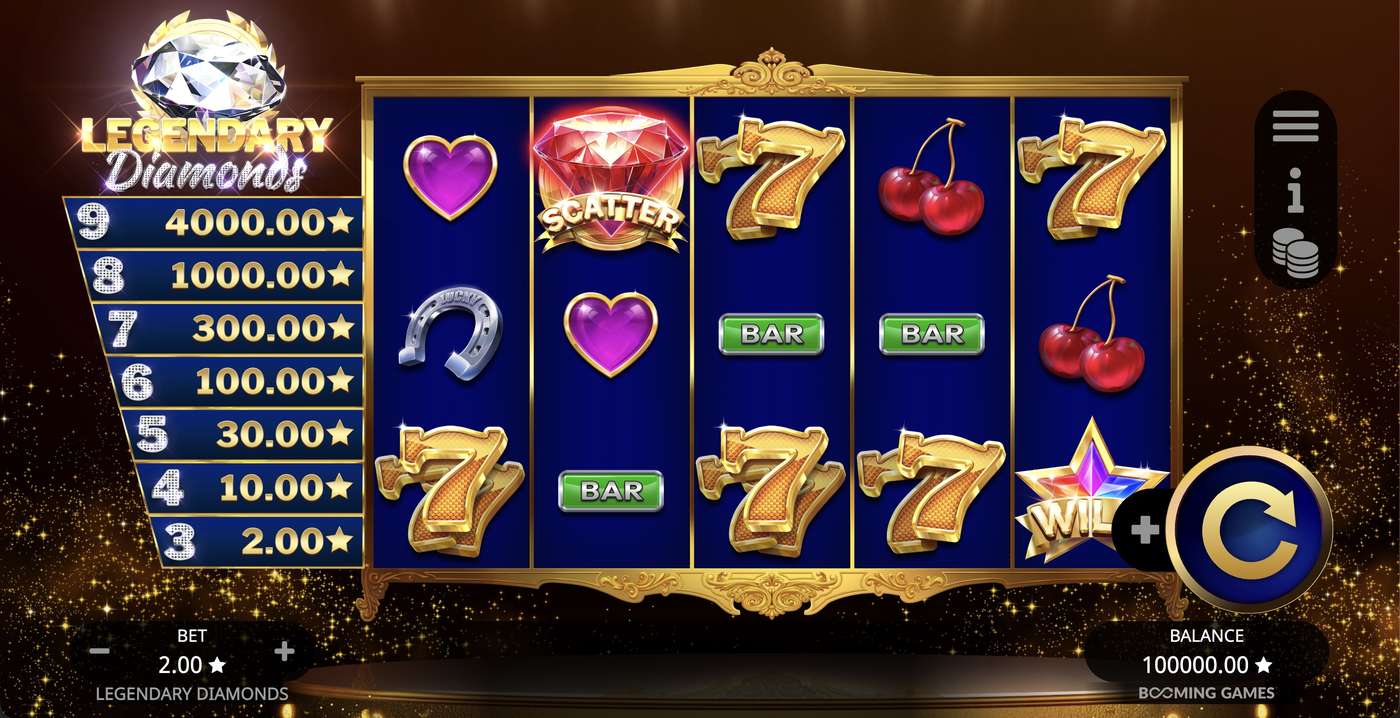 Legendary Diamonds: image of main menu