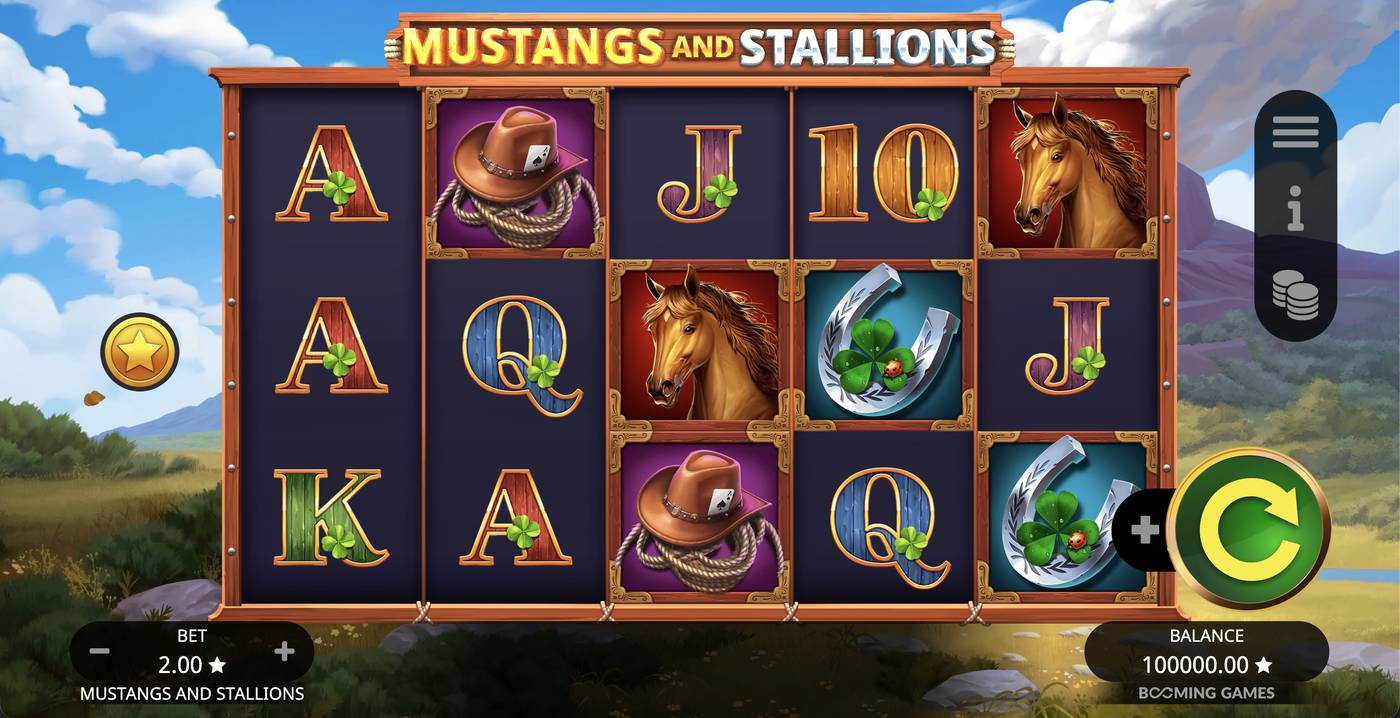 Mustangs and Stallions: image of main menu