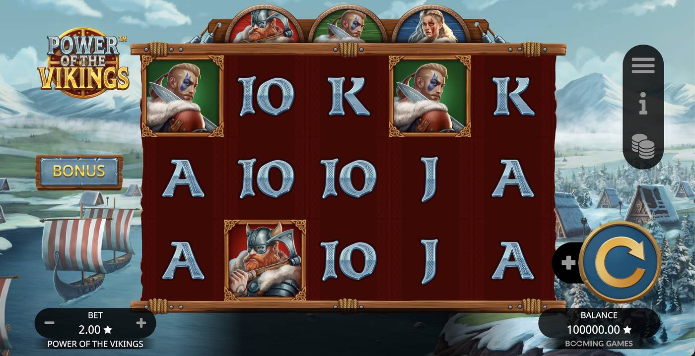 Power of the Vikings: image of main menu