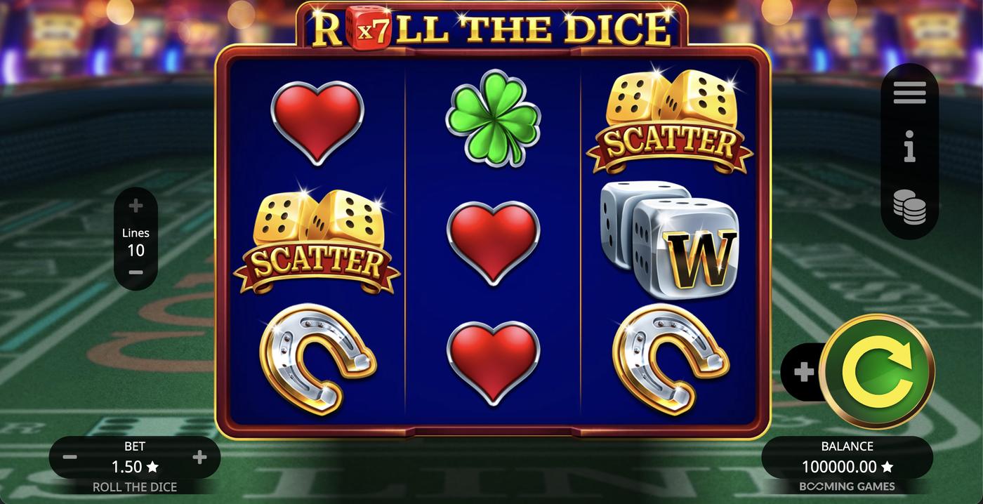 Roll the Dice: image of main menu