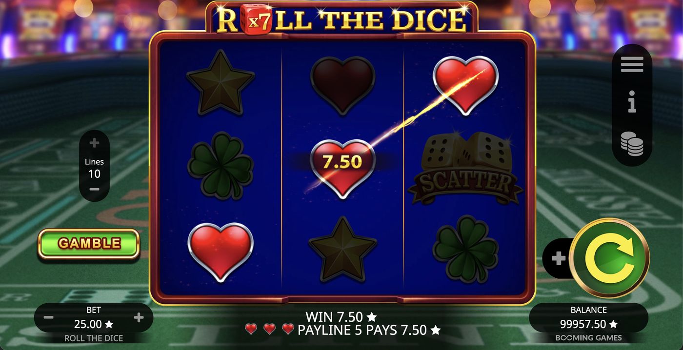 Roll the Dice: image of winning
