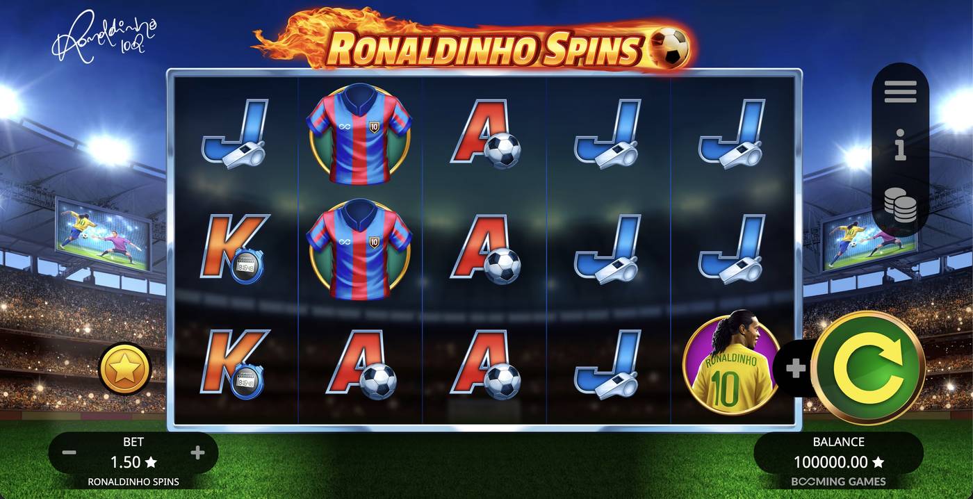 Ronaldinho Spins: image of main menu