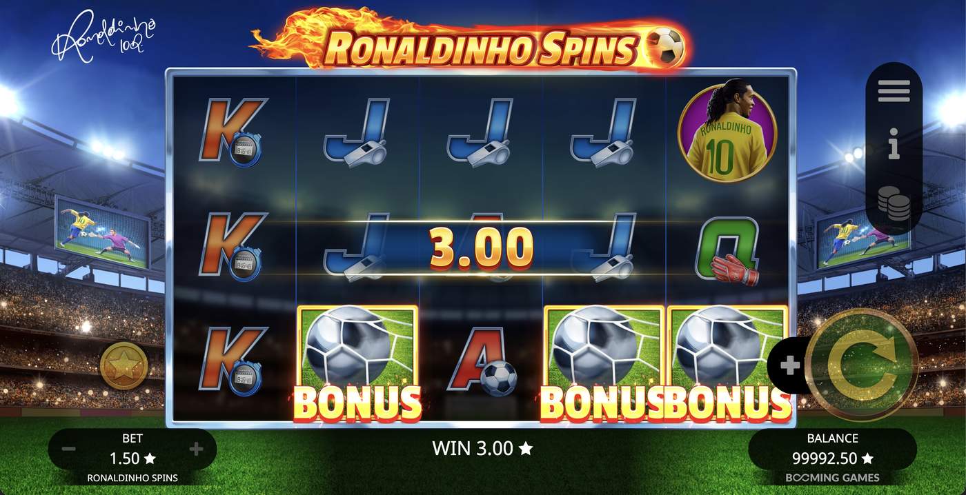 Ronaldinho Spins: image of winning