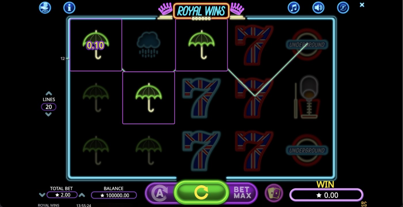 Royal Wins: image of winning