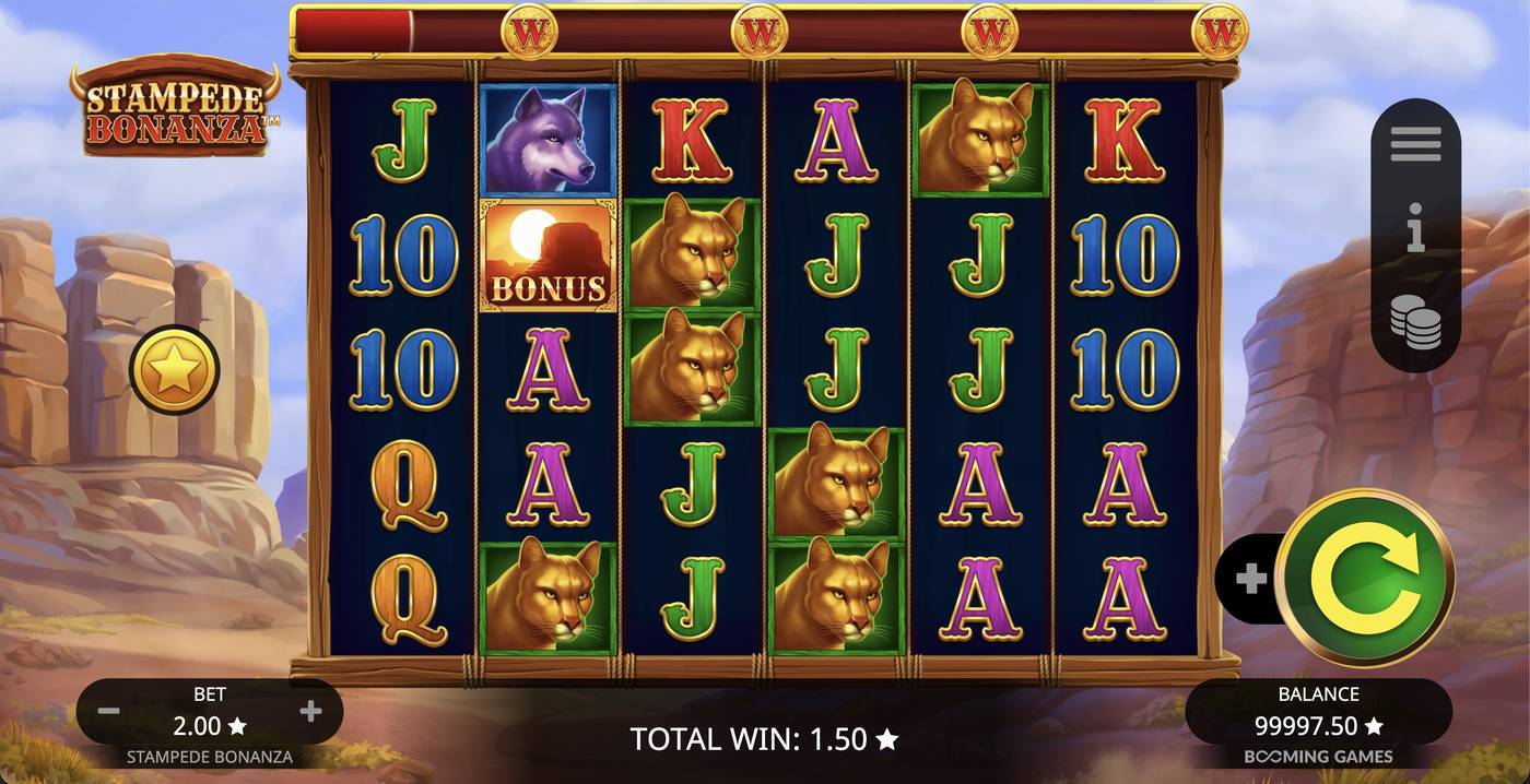 Stampede Bonanza: image of winning
