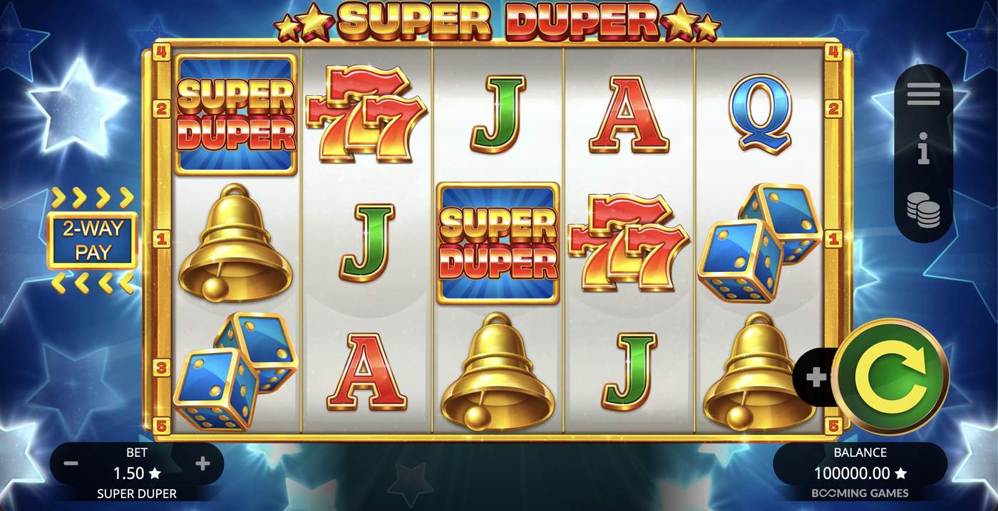 Super Duper: image of main menu
