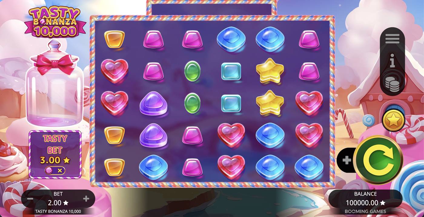 Tasty Bonanza 10,000: image of main menu