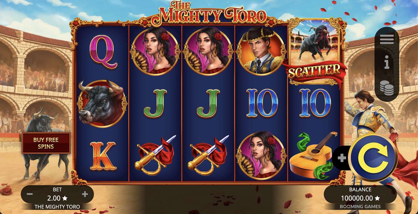 The Mighty Toro: image of main menu