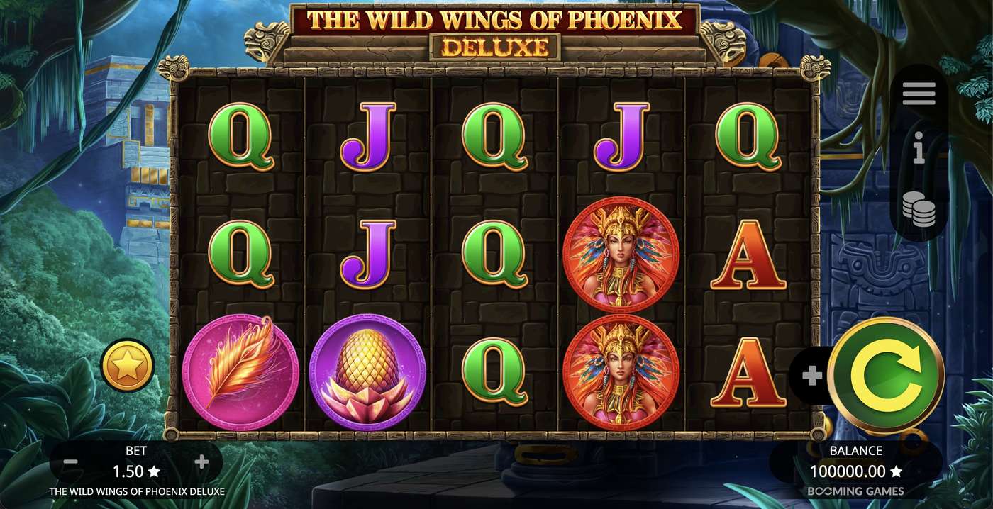 The Wild Wings of Phoenix Deluxe: image of main menu