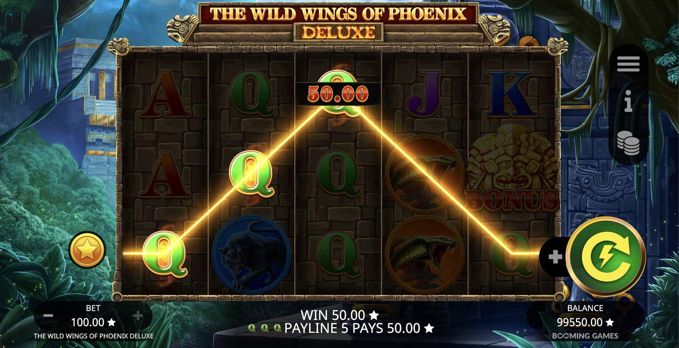 The Wild Wings of Phoenix Deluxe: image of winning