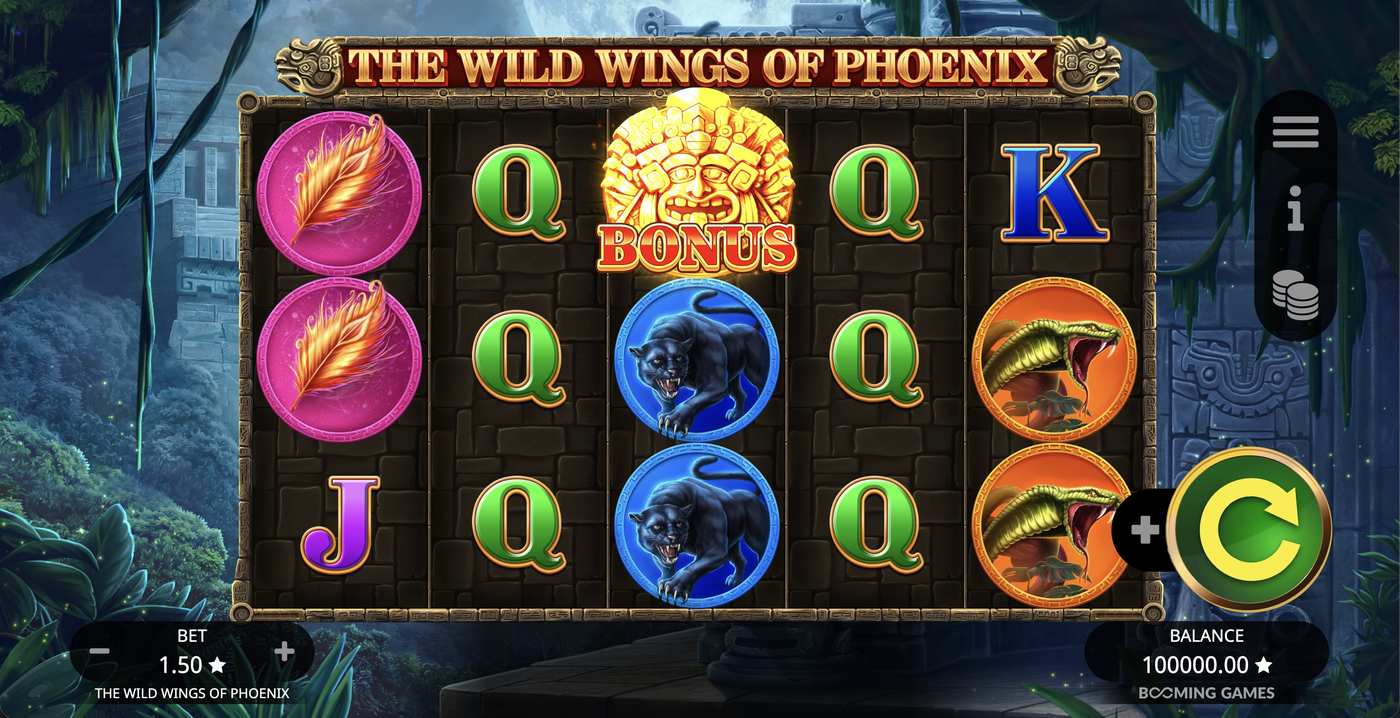 The Wild Wings of Phoenix: image of main menu