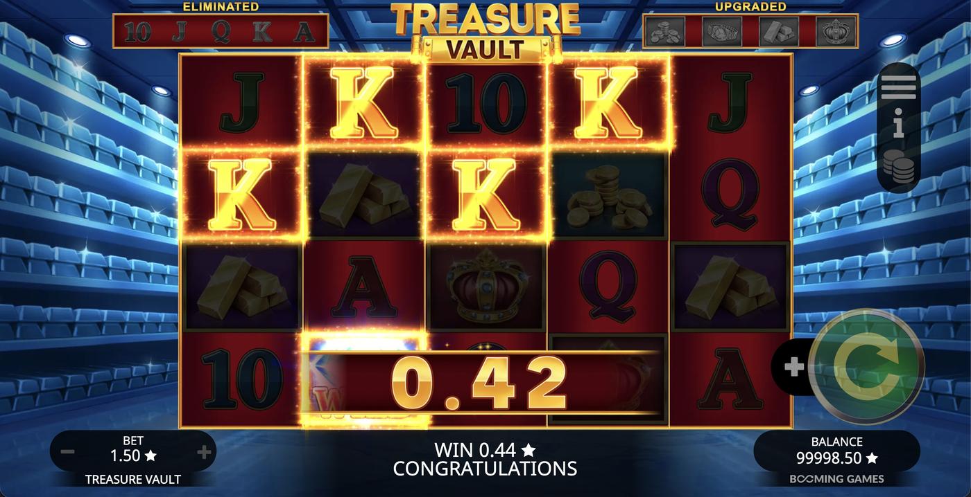 Treasure Vault: image of winning