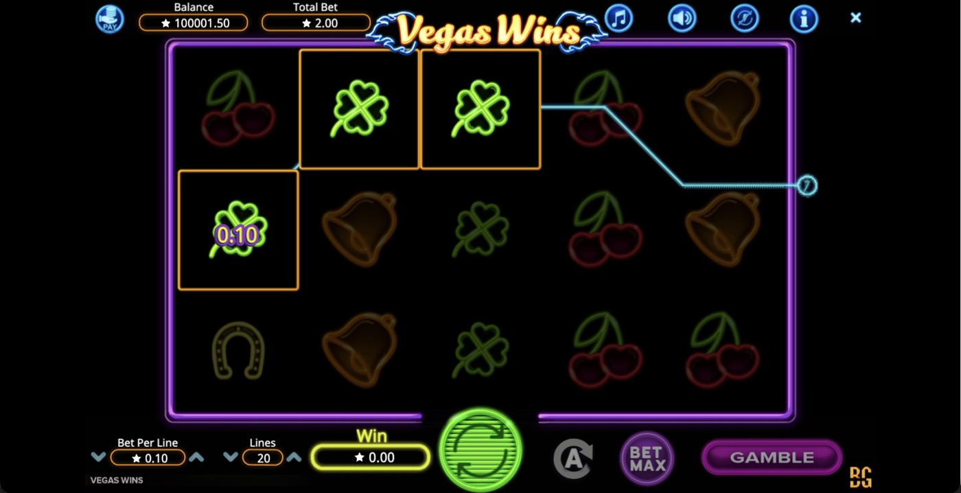 Vegas Wins: image of winning
