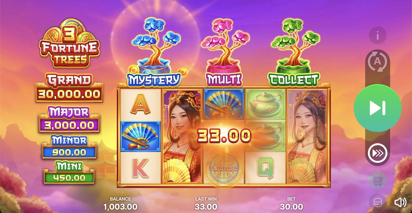 3 Fortune Trees: image of winning