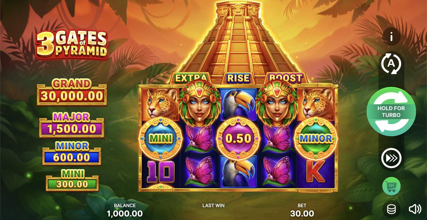 3 Gates of Pyramid: image of main menu