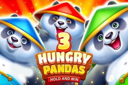 3 Hungry Pandas: Hold and Win Online Slot Logo