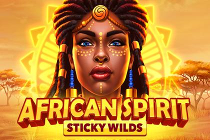 African Spirit Sticky Wilds Online Slot Logo