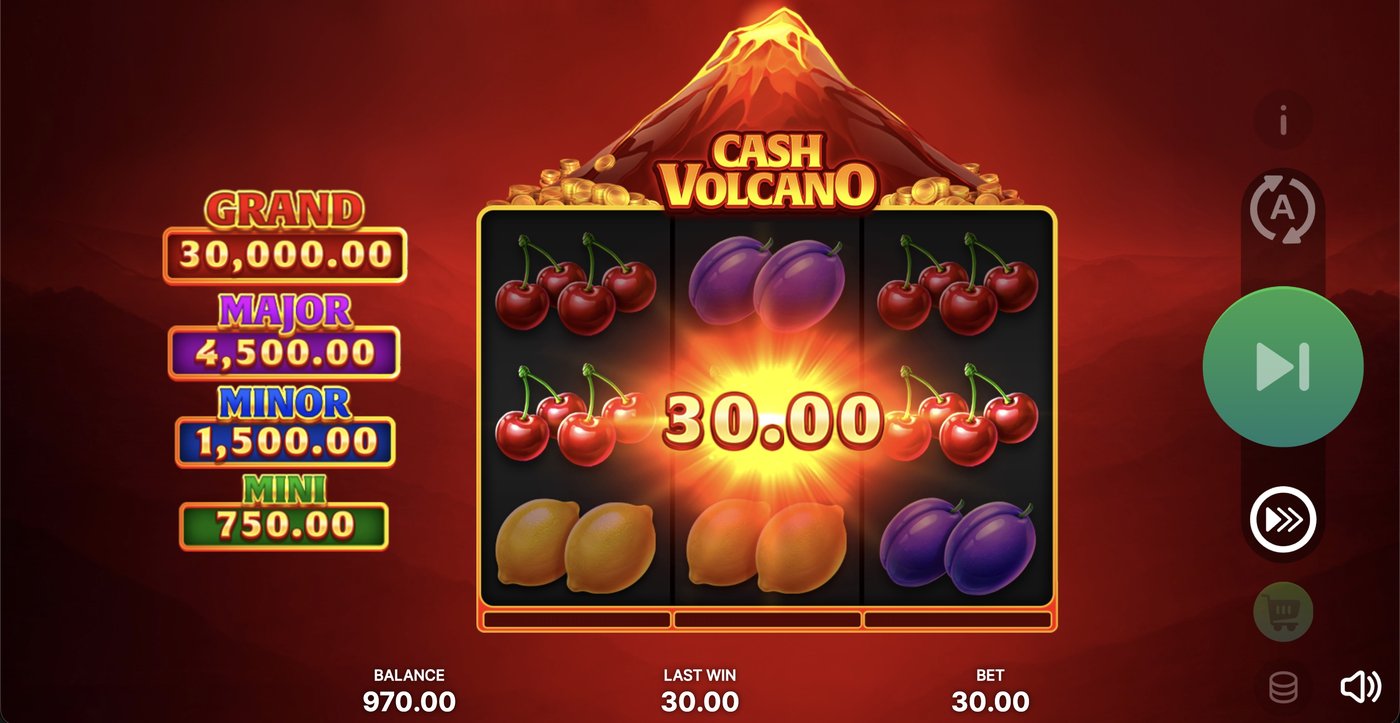 Cash Volcano: image of winning