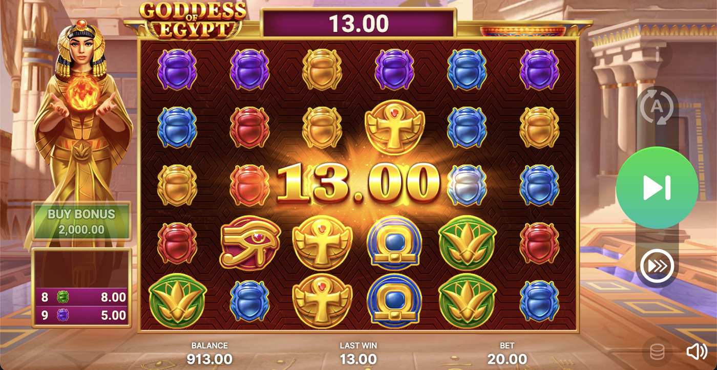Goddess of Egypt: image of winning