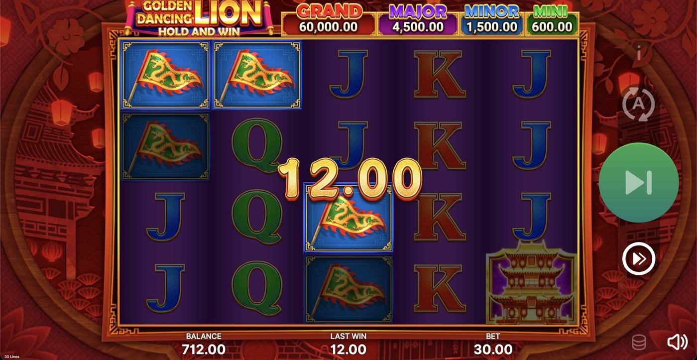 Golden Dancing Lion: image of winning