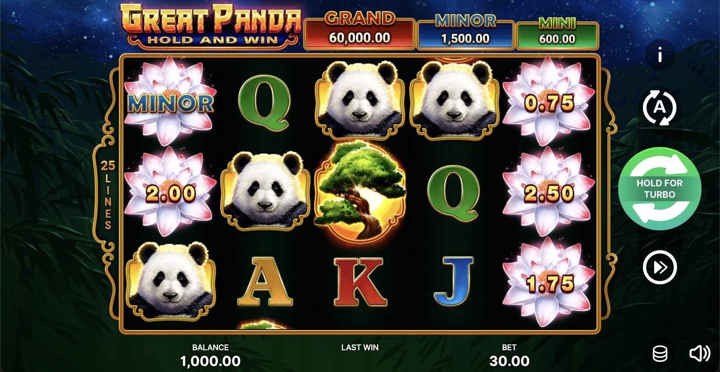 Great Panda: image of main menu