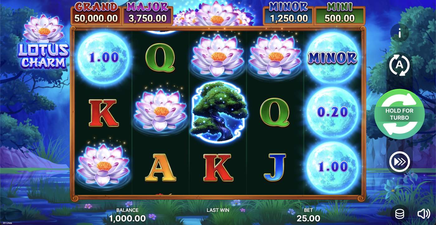 Lotus Charm: image of main menu