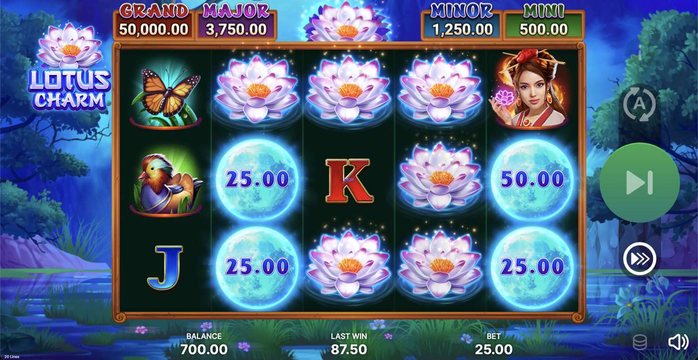 Lotus Charm: image of winning