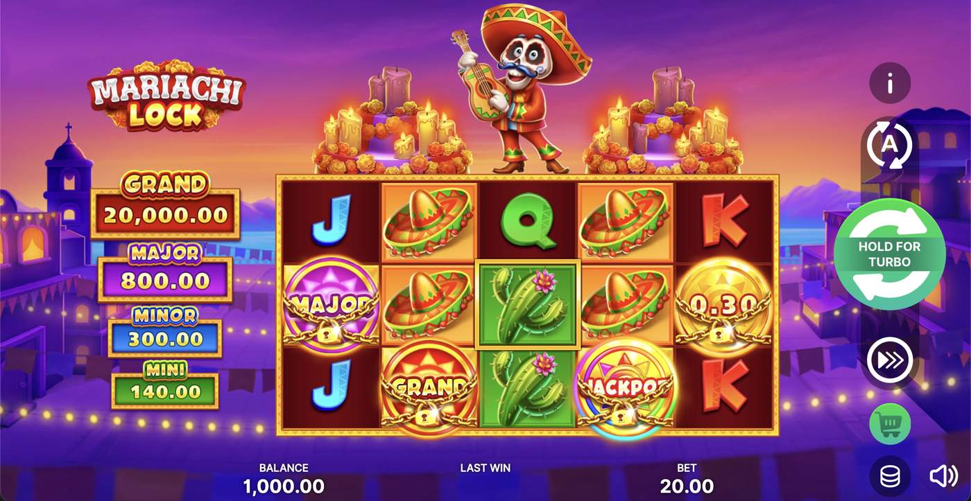 Mariachi Lock: image of main menu