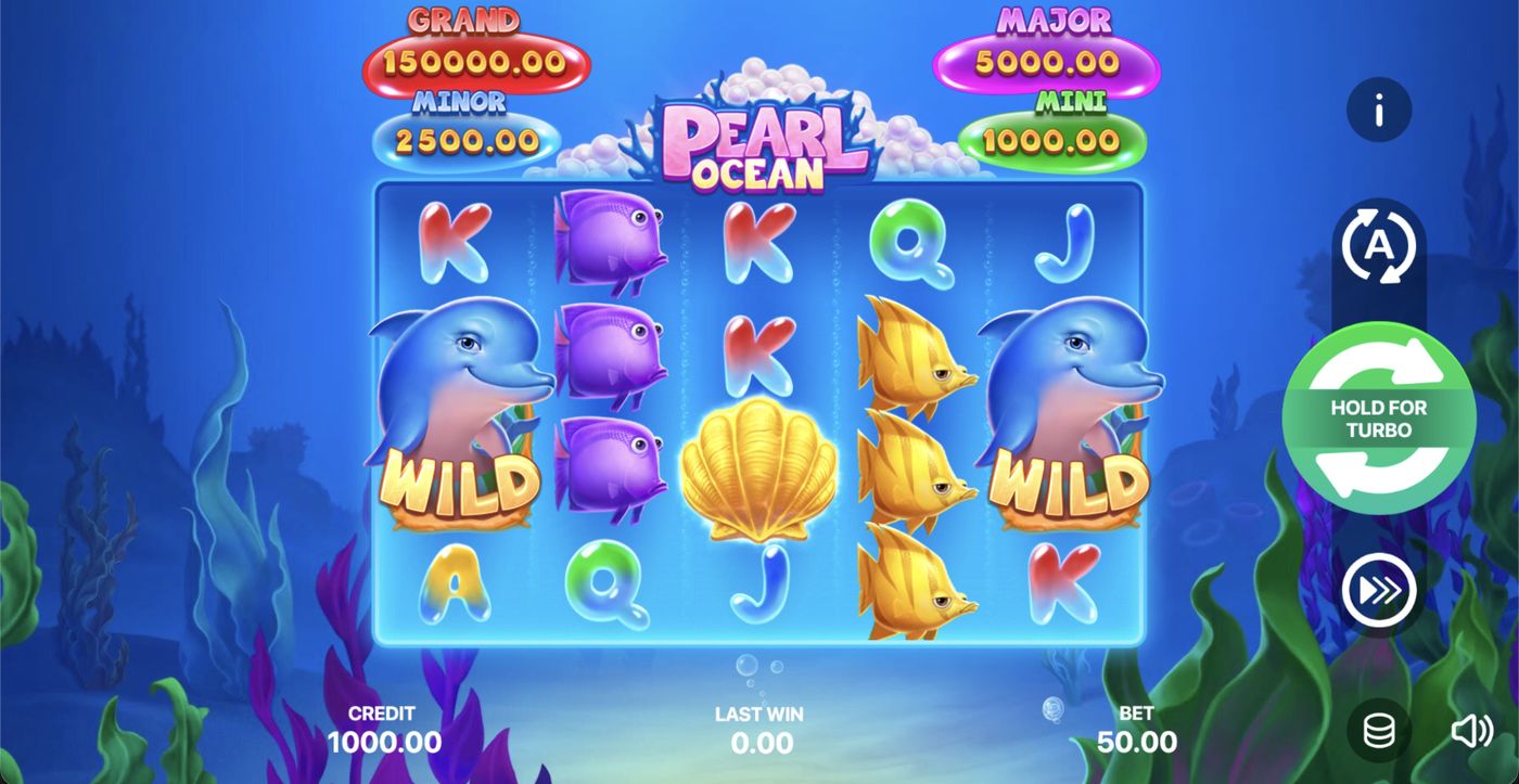Pearl Ocean: Hold and Win: image of main menu