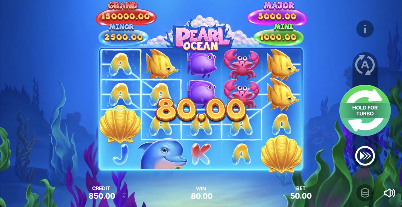 Pearl Ocean: Hold and Win: image of winning