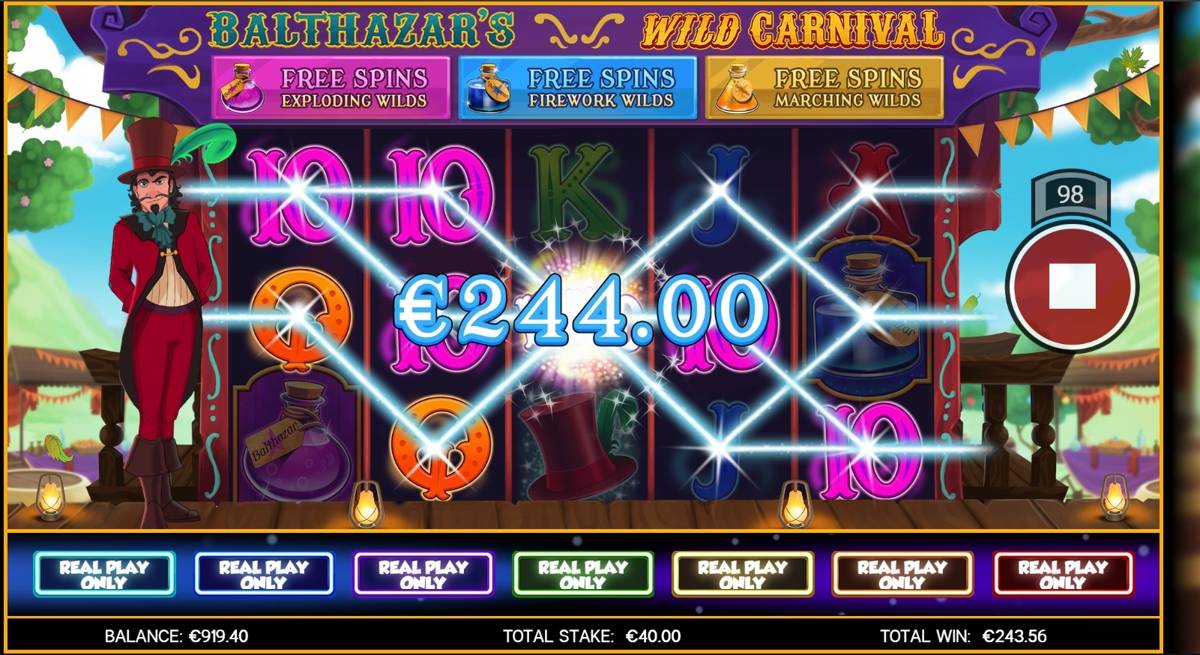 Balthazar's Wild Carnival: image of winning
