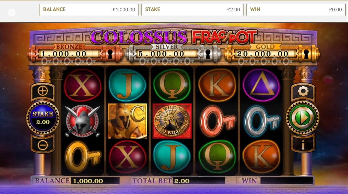 Colossus Fracpot: image of main menu