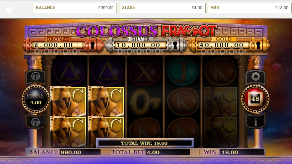 Colossus Fracpot: image of winning