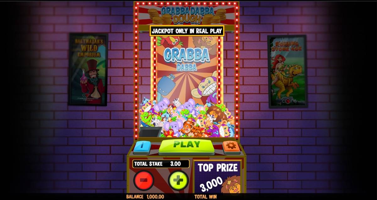 Grabba Dabba Dough: image of main menu