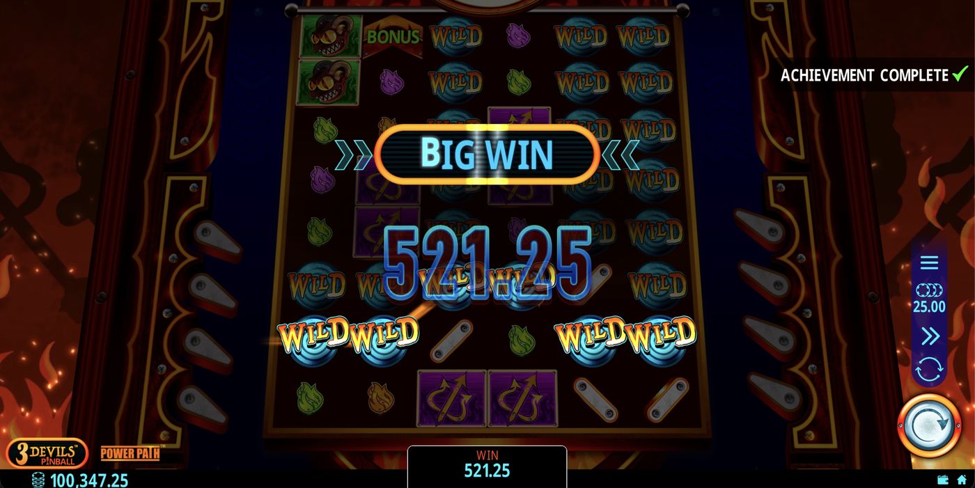 3 Devils Pinball: image of winning