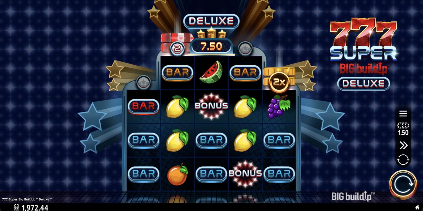 777 Super Big BuildUp Deluxe: image of main menu