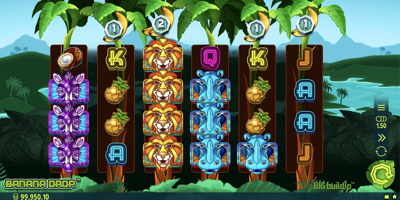 Banana Drop: image of main menu