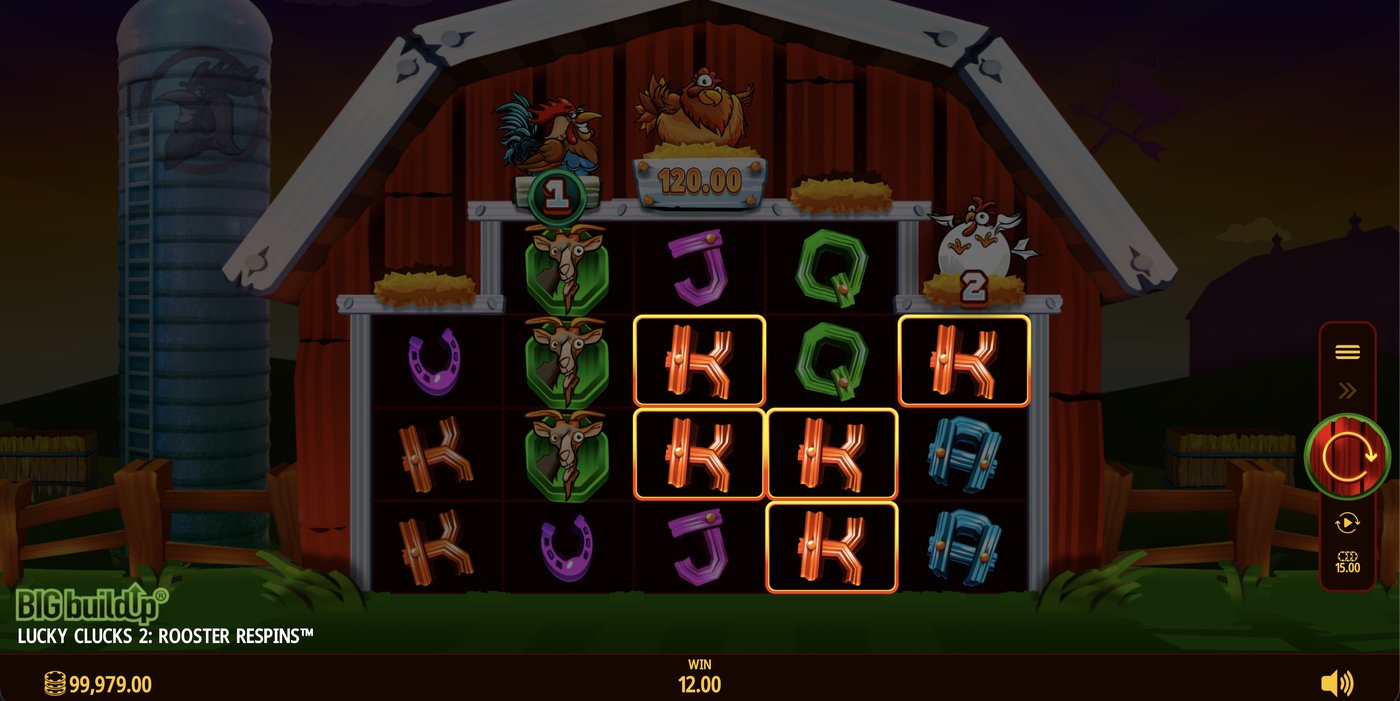 Lucky Clucks 2: Rooster Respins: image of winning