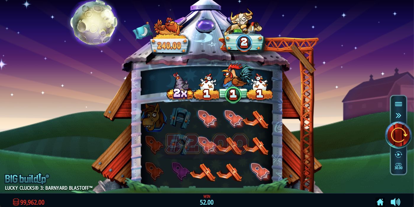 Lucky Clucks 3: Barnyard Blastoff: image of winning