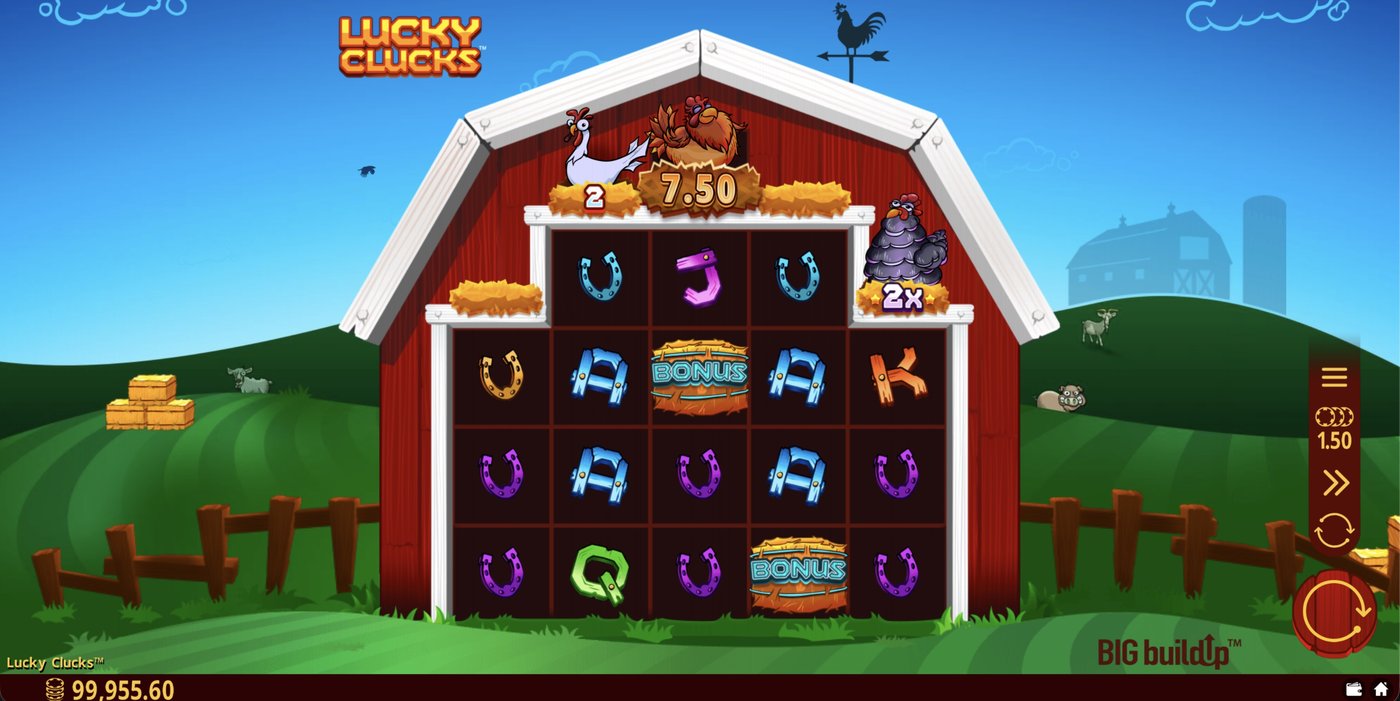 Lucky Clucks: image of main menu