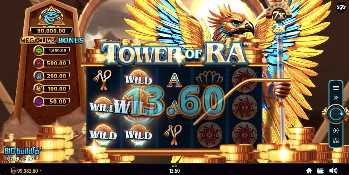 Tower of Ra: image of winning
