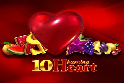 10 Burning Heart Online Slot Logo